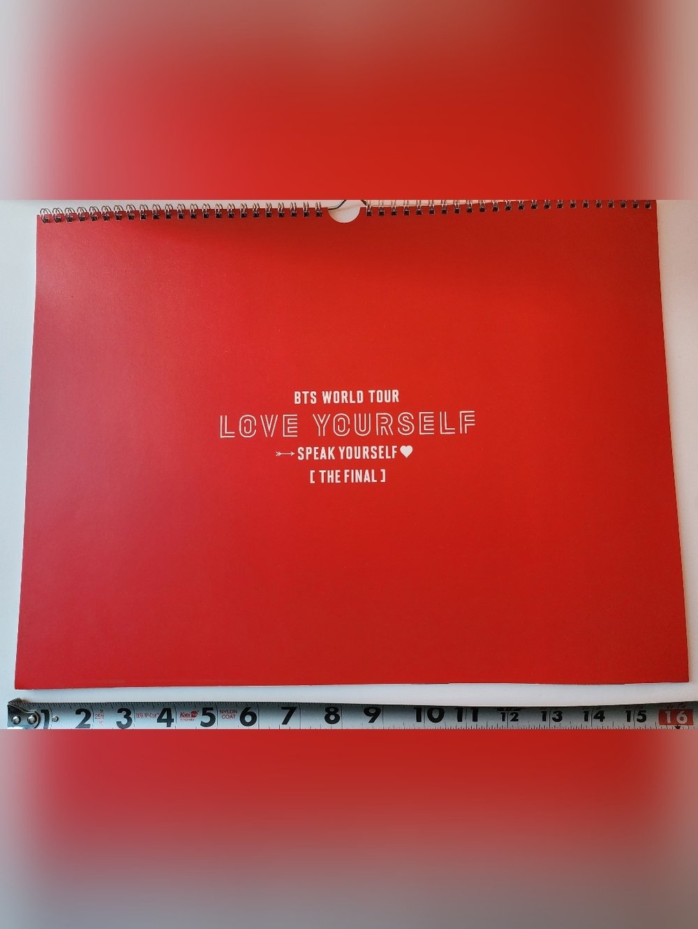 BTS World Tour "Love Yourself: Speak Yourself (The Final)" Red Poster/Calendar